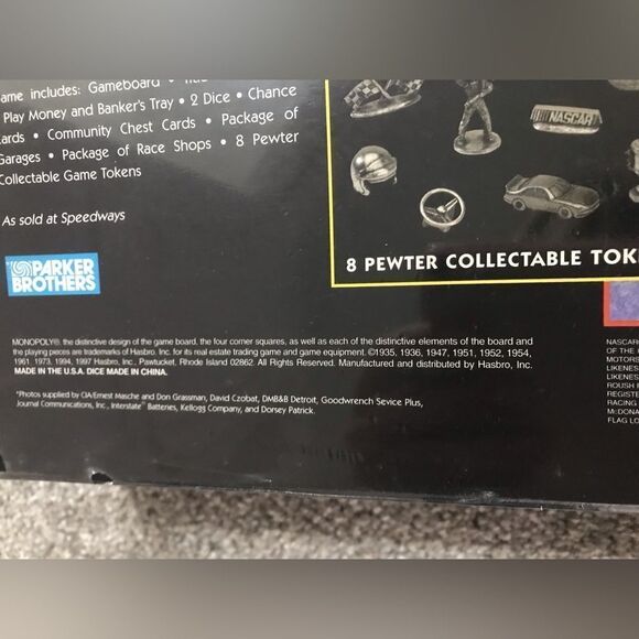 NWT 1997 NASCAR Monopoly Collectors edition in sealed unopened box - Picture 3 of 5